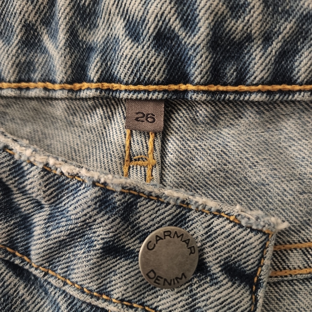 Carmar Distressed Straight Leg Jeans-26 - Picture 3 of 10